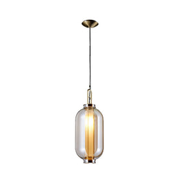 Amber Glass Pendant Light, Post-Modern