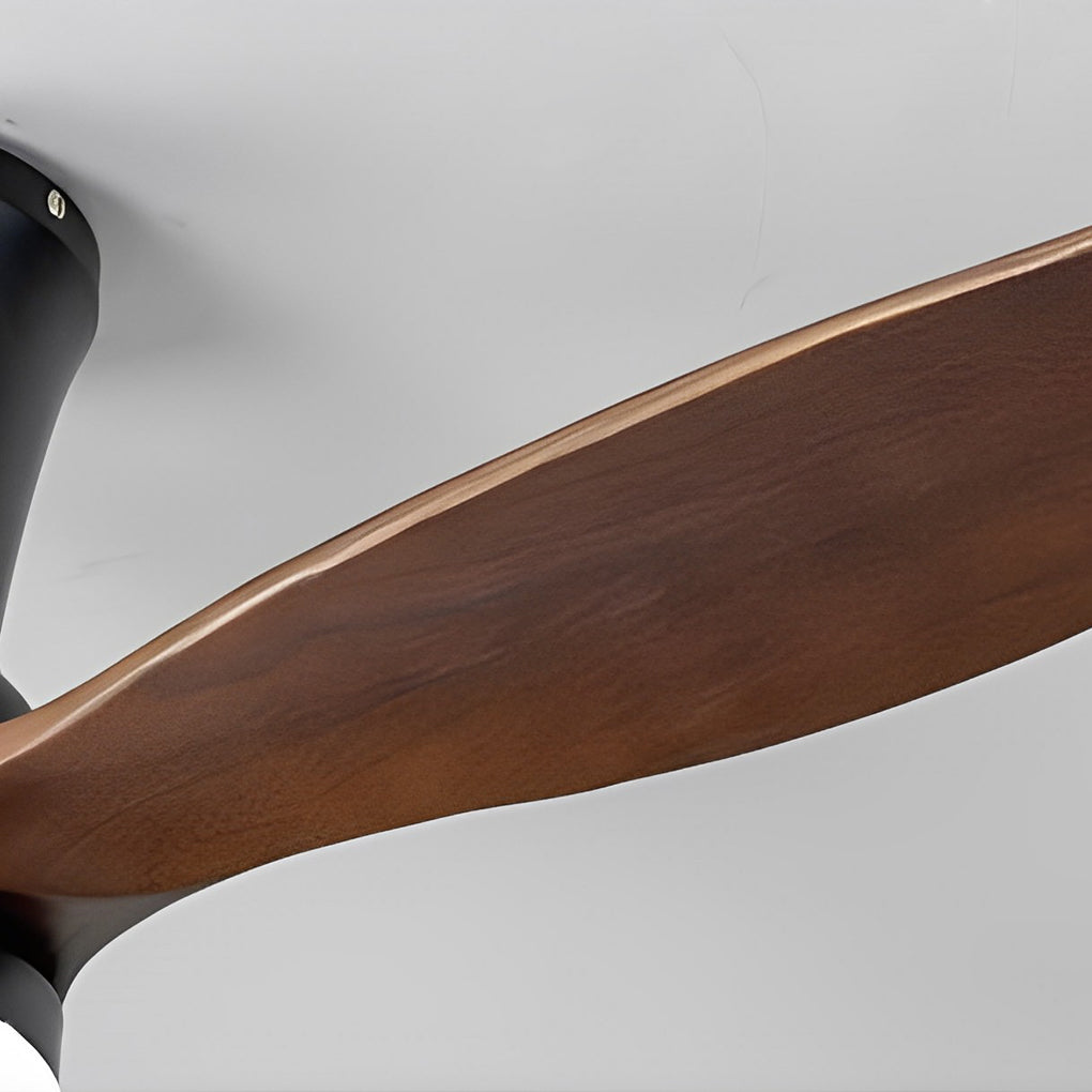 Wood Blade LED Ceiling Fan with Remote