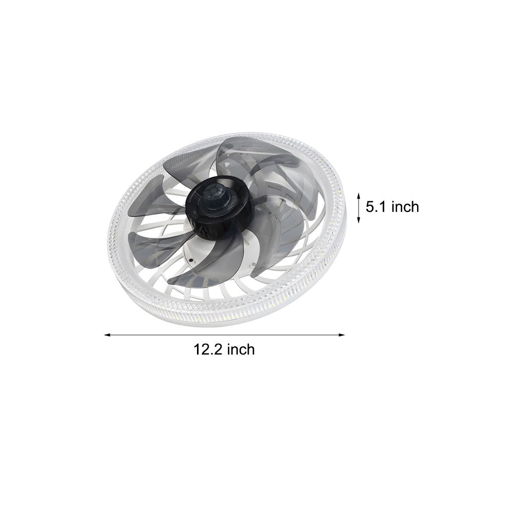 12.2" Low-Profile 7-Blade LED Ceiling Fan