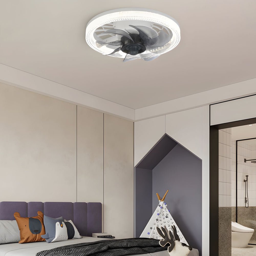 12.2" Low-Profile 7-Blade LED Ceiling Fan