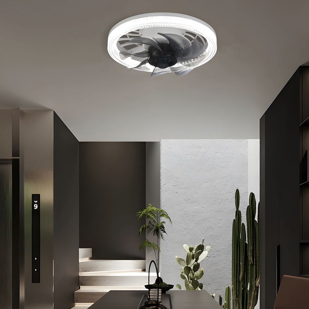 12.2" Low-Profile 7-Blade LED Ceiling Fan