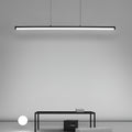16" Rectangular Matte Black Pendant Light