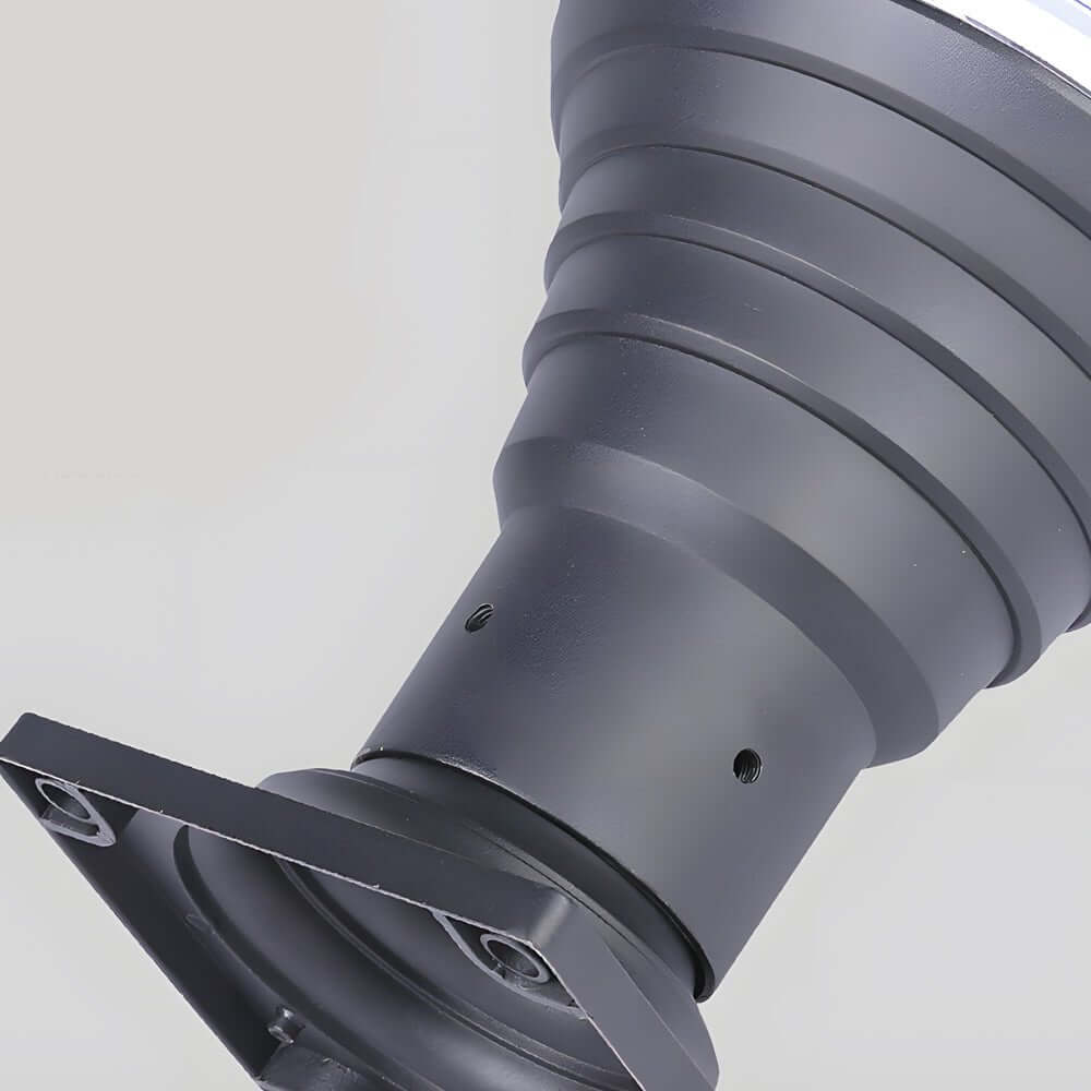 18.9" Black Round Pier Mount Post Light