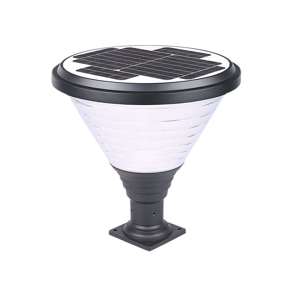 18.9" Black Round Pier Mount Post Light