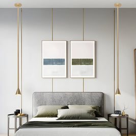 39 in. Long Tube Cone Pendant Light
