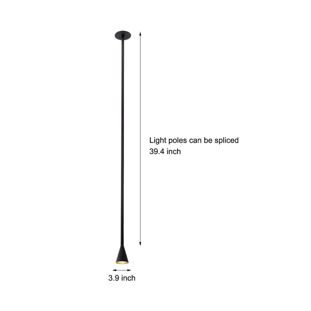 39 in. Long Tube Cone Pendant Light