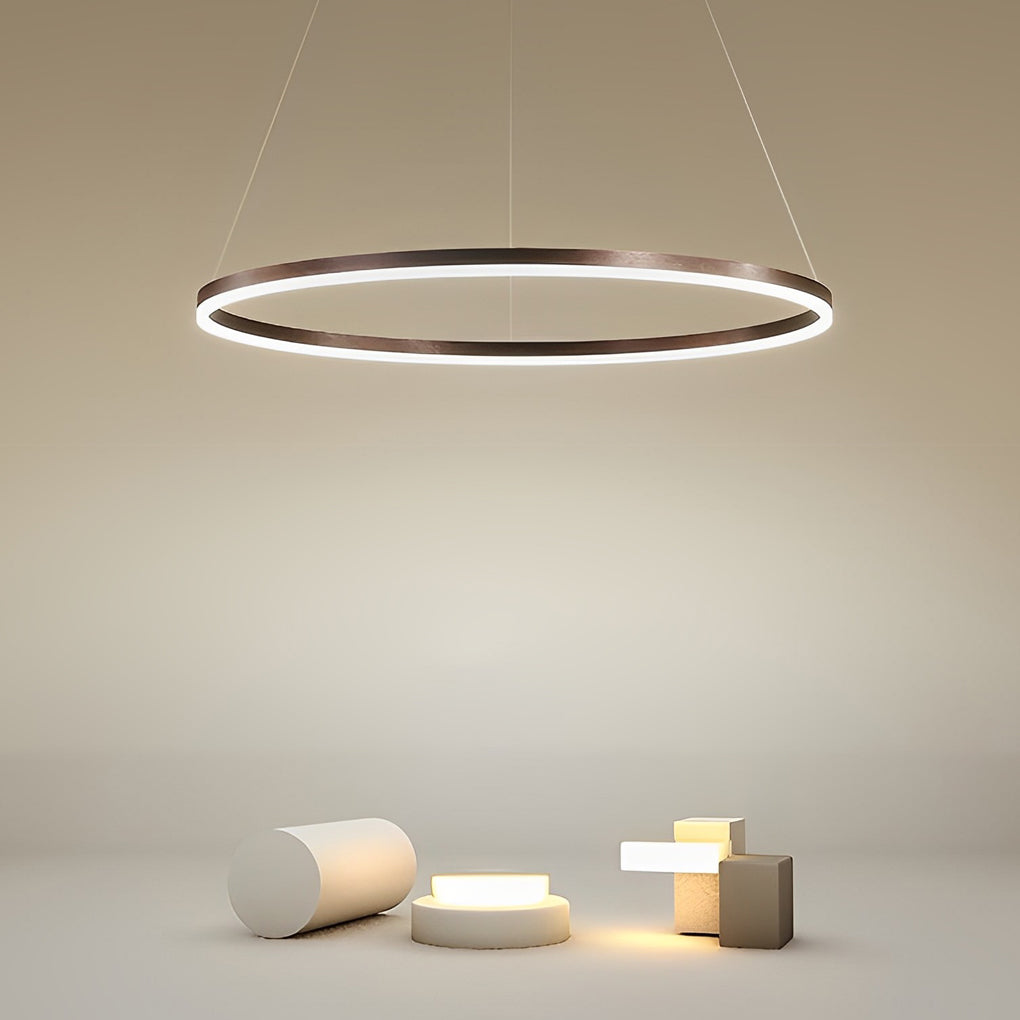 16" Circle Acrylic Single Pendant Light