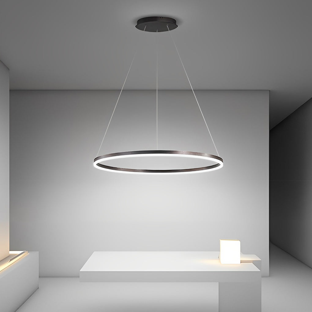 16" Circle Acrylic Single Pendant Light