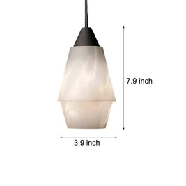 7.87 in. Alabaster Pendant Light