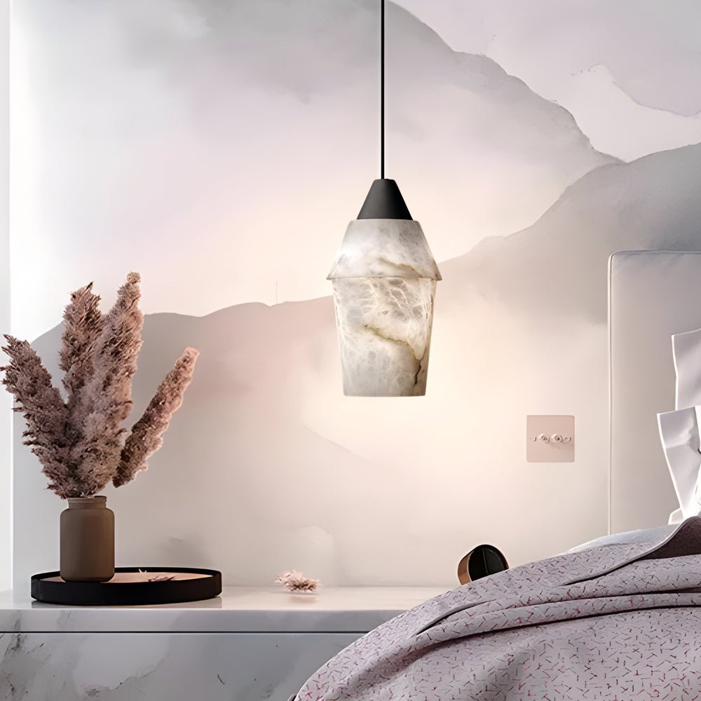 7.87 in. Alabaster Pendant Light