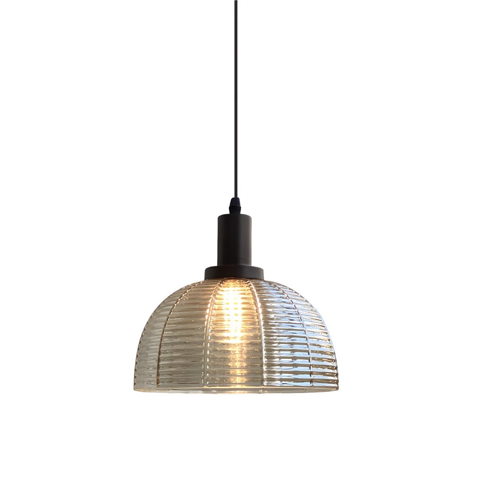 9.44 in. Glass Dome Pendant Light, Vintage