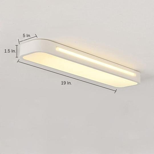 Oval LED Rectangular Flush Mount Ceiling Light