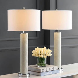 Snakeskin Texture Table Lamp Set