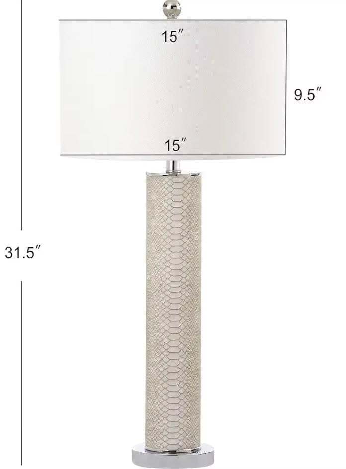 Snakeskin Texture Table Lamp Set