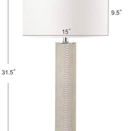 Snakeskin Texture Table Lamp Set
