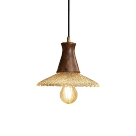 Wabi Sabi Wood & Glass Pendant Light