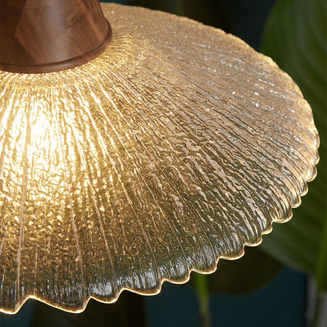 Wabi Sabi Wood & Glass Pendant Light