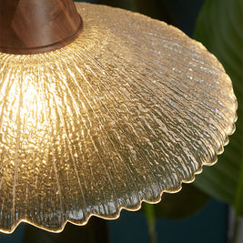 Wabi Sabi Wood & Glass Pendant Light