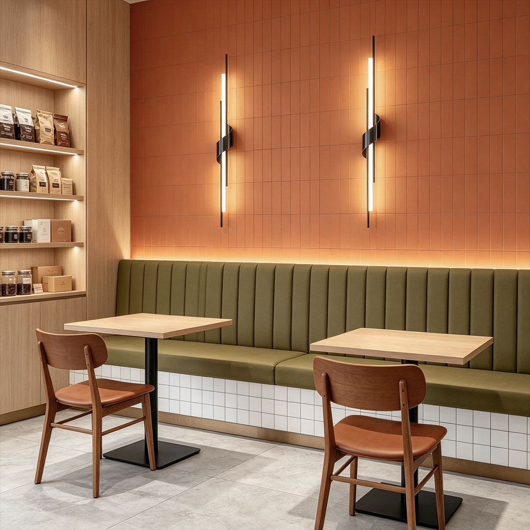 Italian Copper Linear Wall Sconce