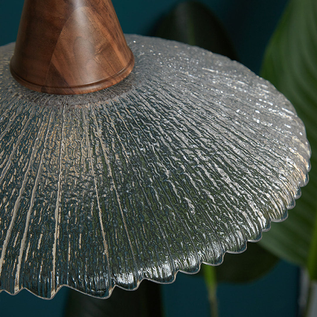 Wabi Sabi Wood & Glass Pendant Light