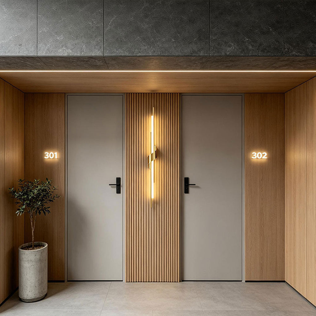 Italian Copper Linear Wall Sconce