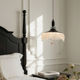 Acrylic Bowl Pendant Light, Dimmable Black