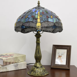 Cracked Glass Pendant Light, Brass & Walnut