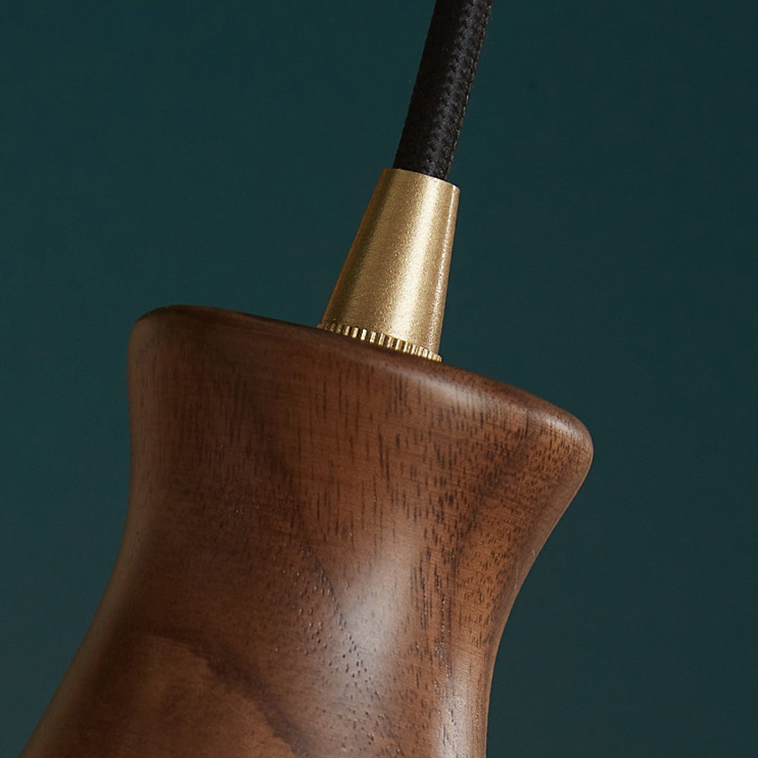 Wabi Sabi Wood & Glass Pendant Light