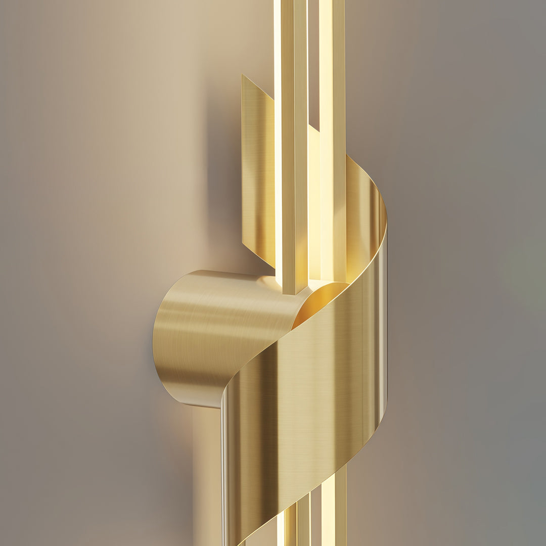 Italian Copper Linear Wall Sconce