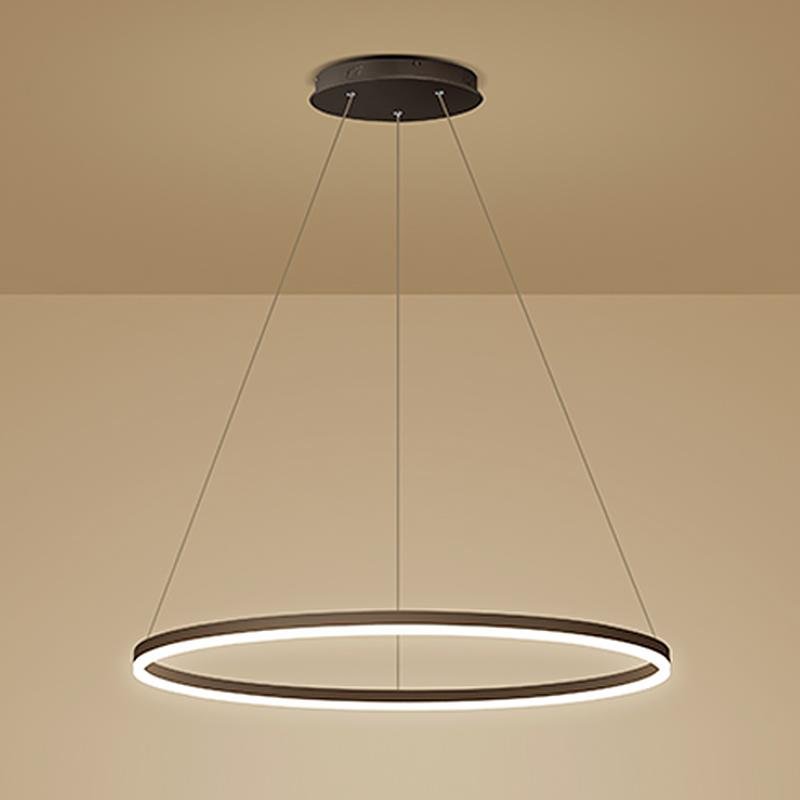 16" Circle Acrylic Single Pendant Light