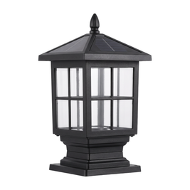 Stone Light Pillar Traditional Black Waterproof LED Light