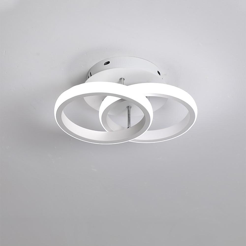 Dual Circle LED Flush Mount Ceiling Light