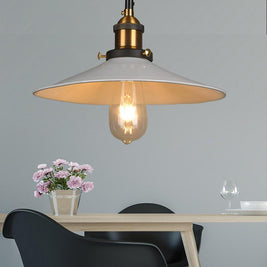 Adjustable Cone Pendant Light, Black or Gold