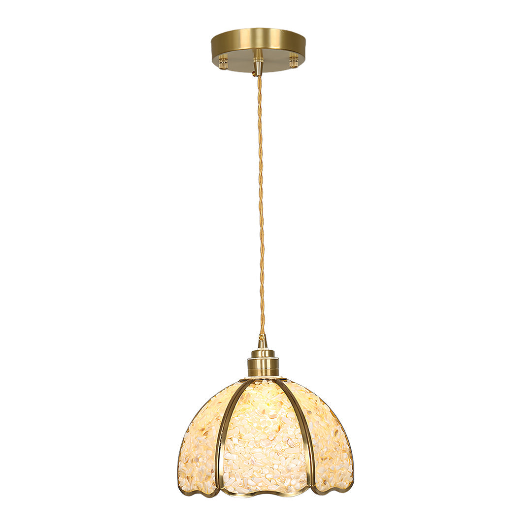 Small Crystal Dome Pendant Light, Dimmable