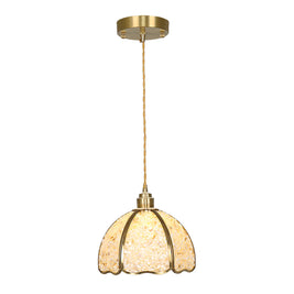 Small Crystal Dome Pendant Light, Dimmable
