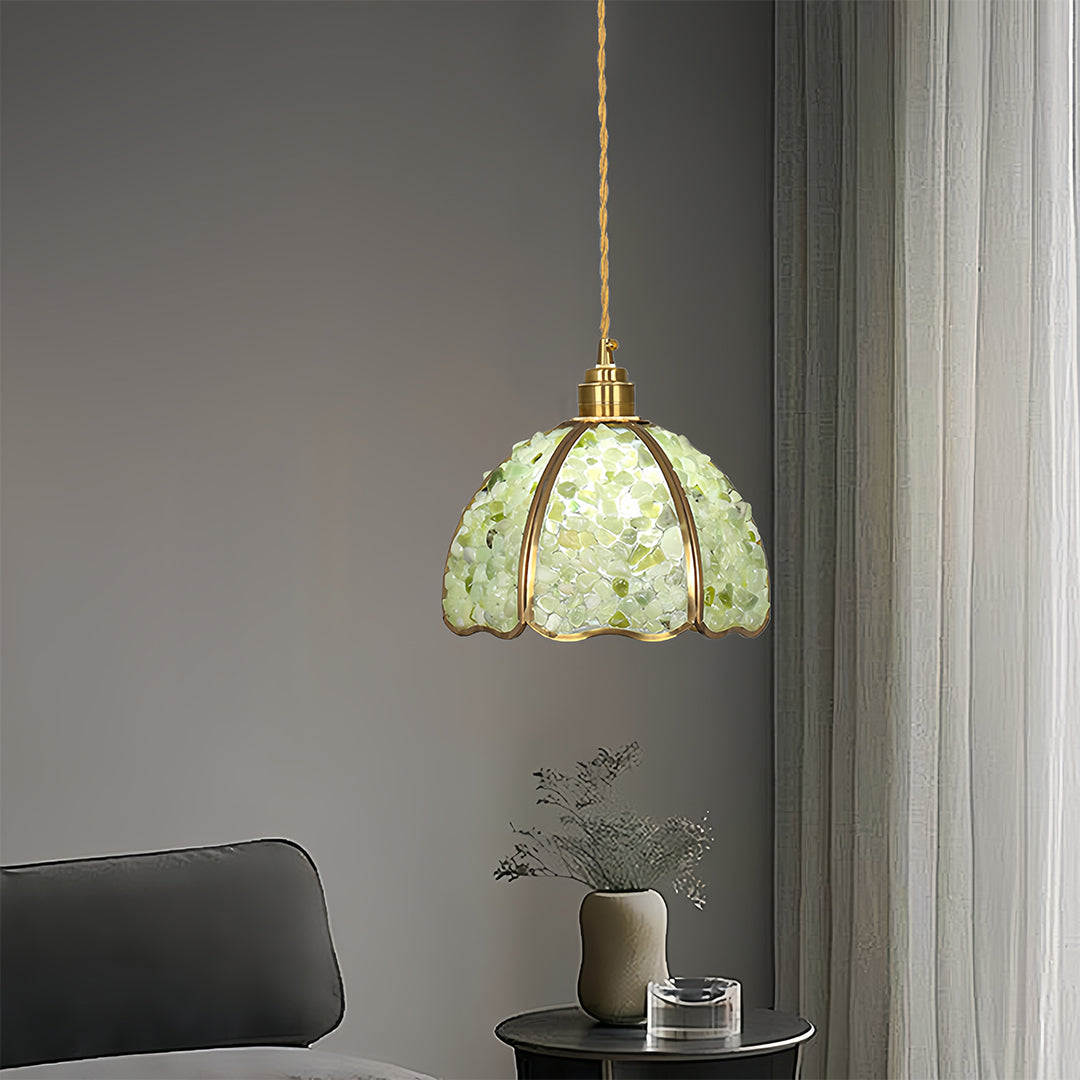 Small Crystal Dome Pendant Light, Dimmable