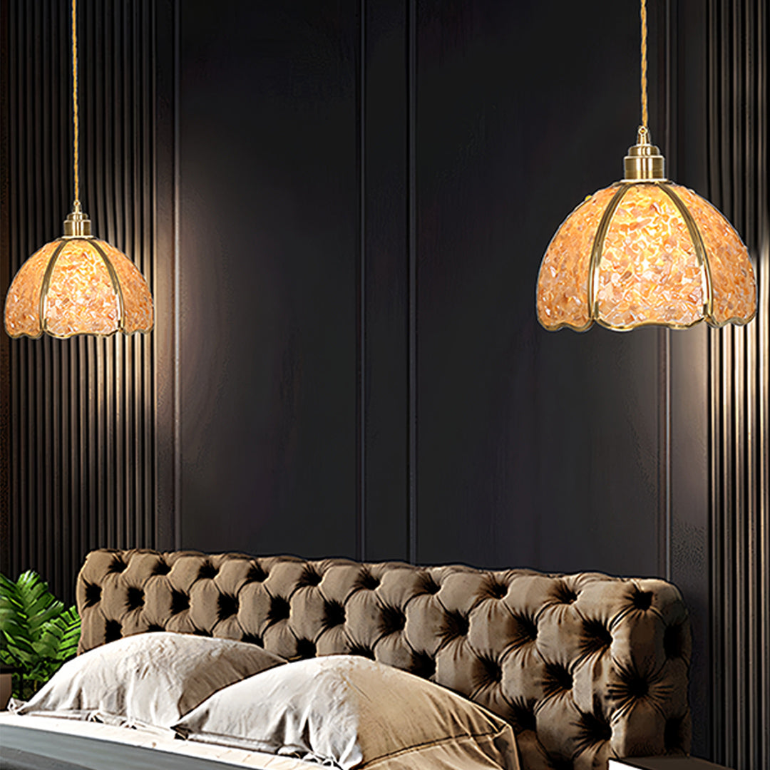 Small Crystal Dome Pendant Light, Dimmable