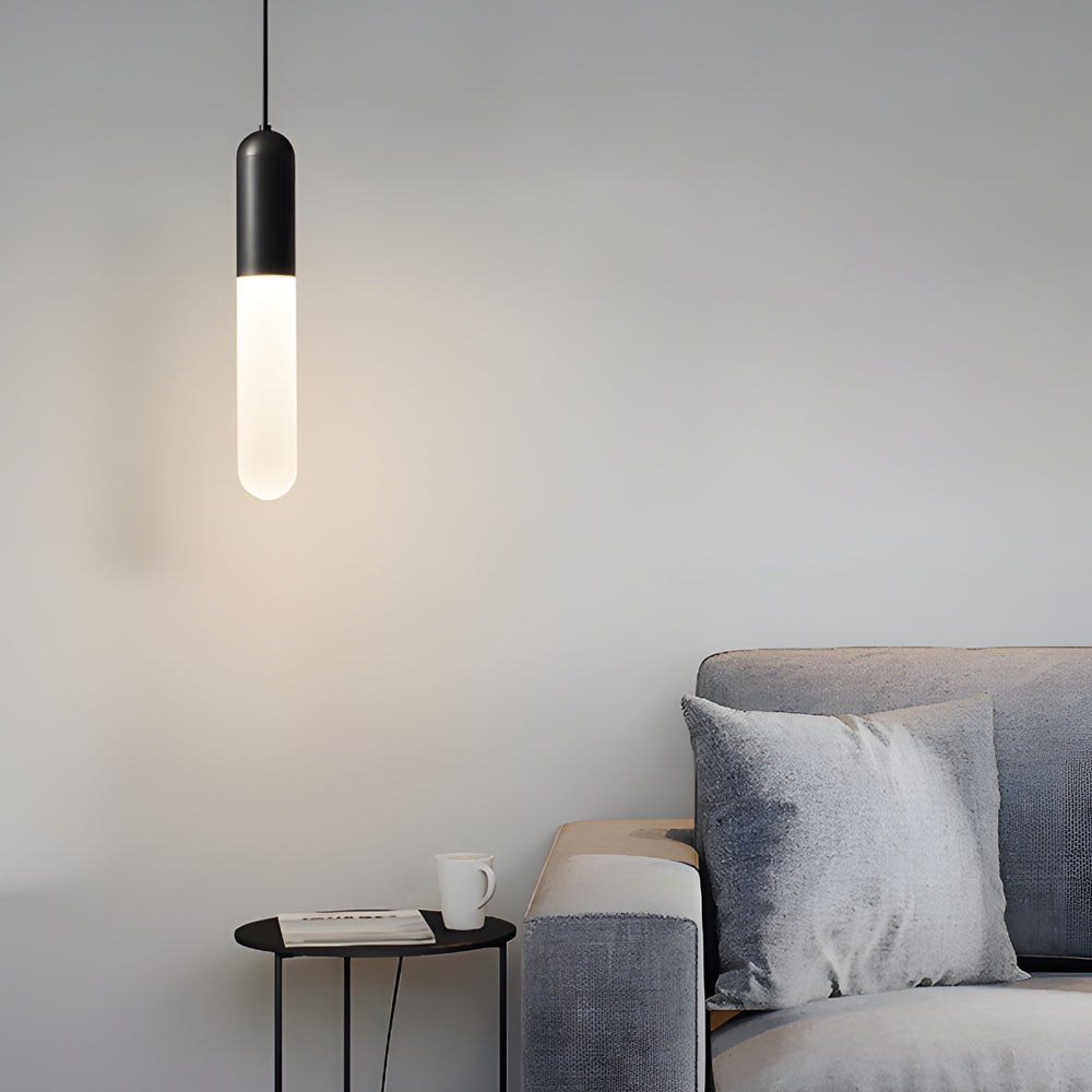 Long Copper Pendant Light, 3-Step Dimming