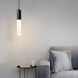 Long Copper Pendant Light, 3-Step Dimming