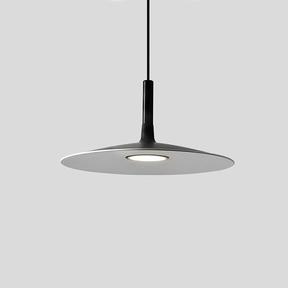 Flat Circular Pendant Light in 5 Colors
