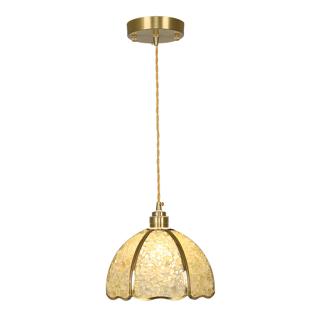 Small Crystal Dome Pendant Light, Dimmable