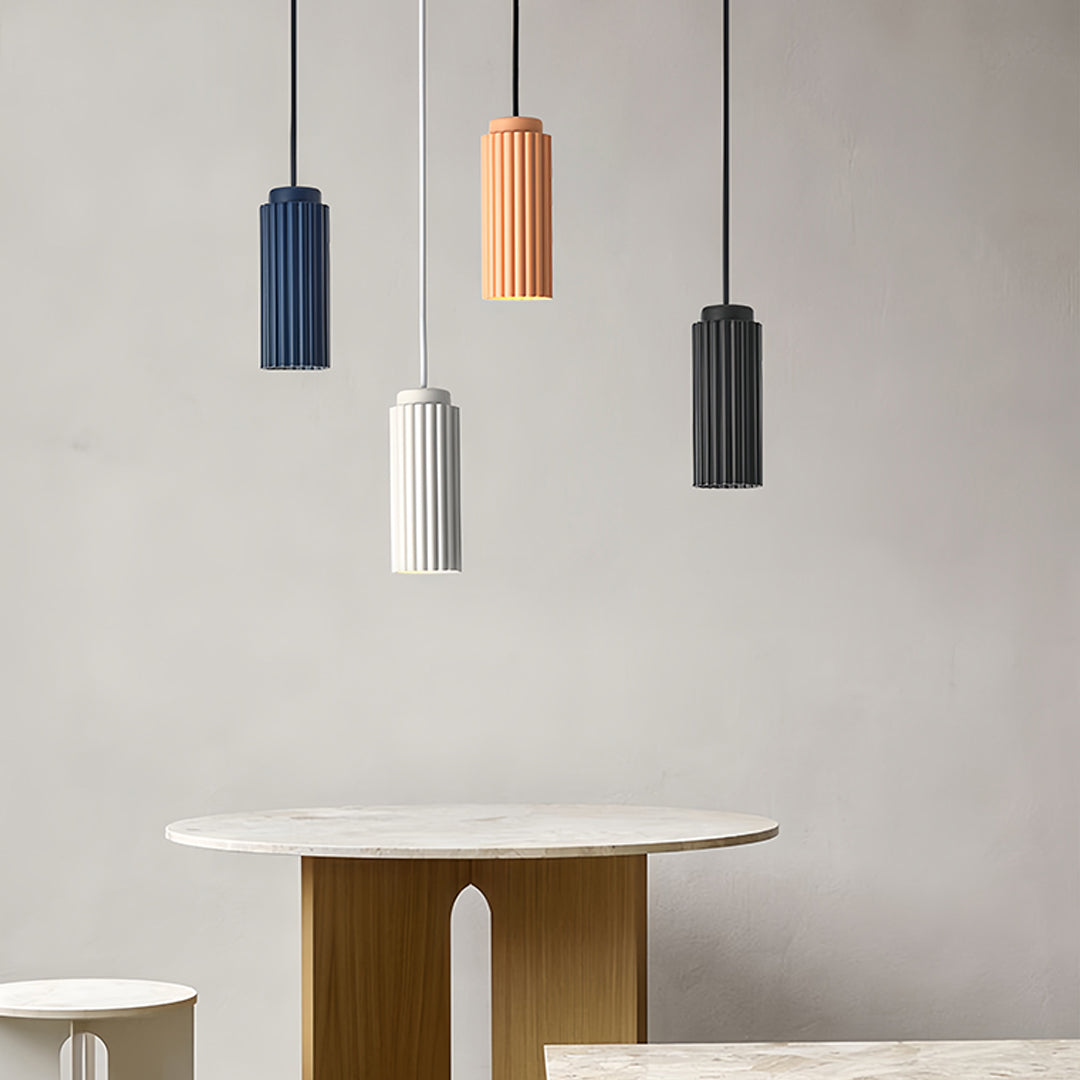 White Metal Pendant Light in 4 Colors