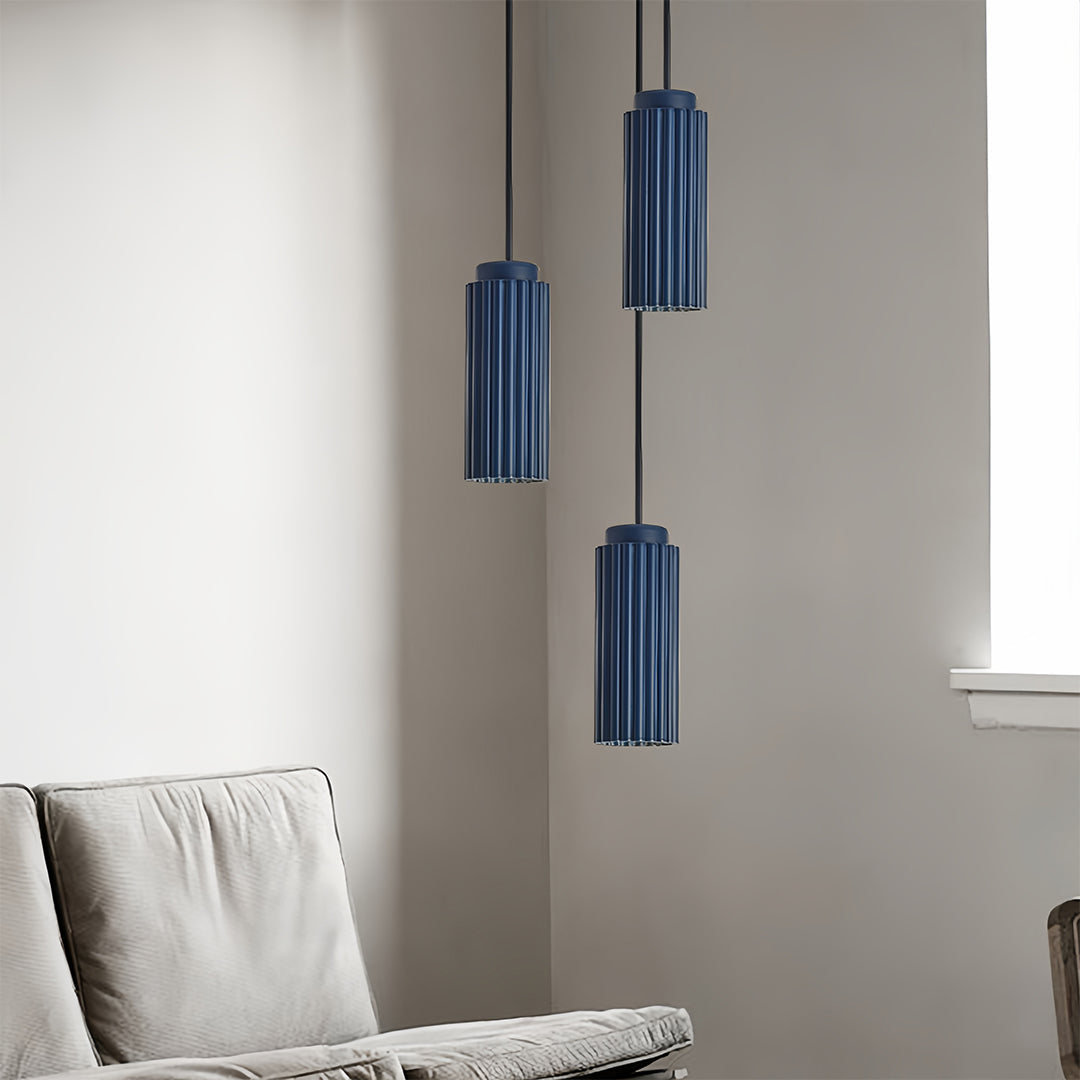 White Metal Pendant Light in 4 Colors