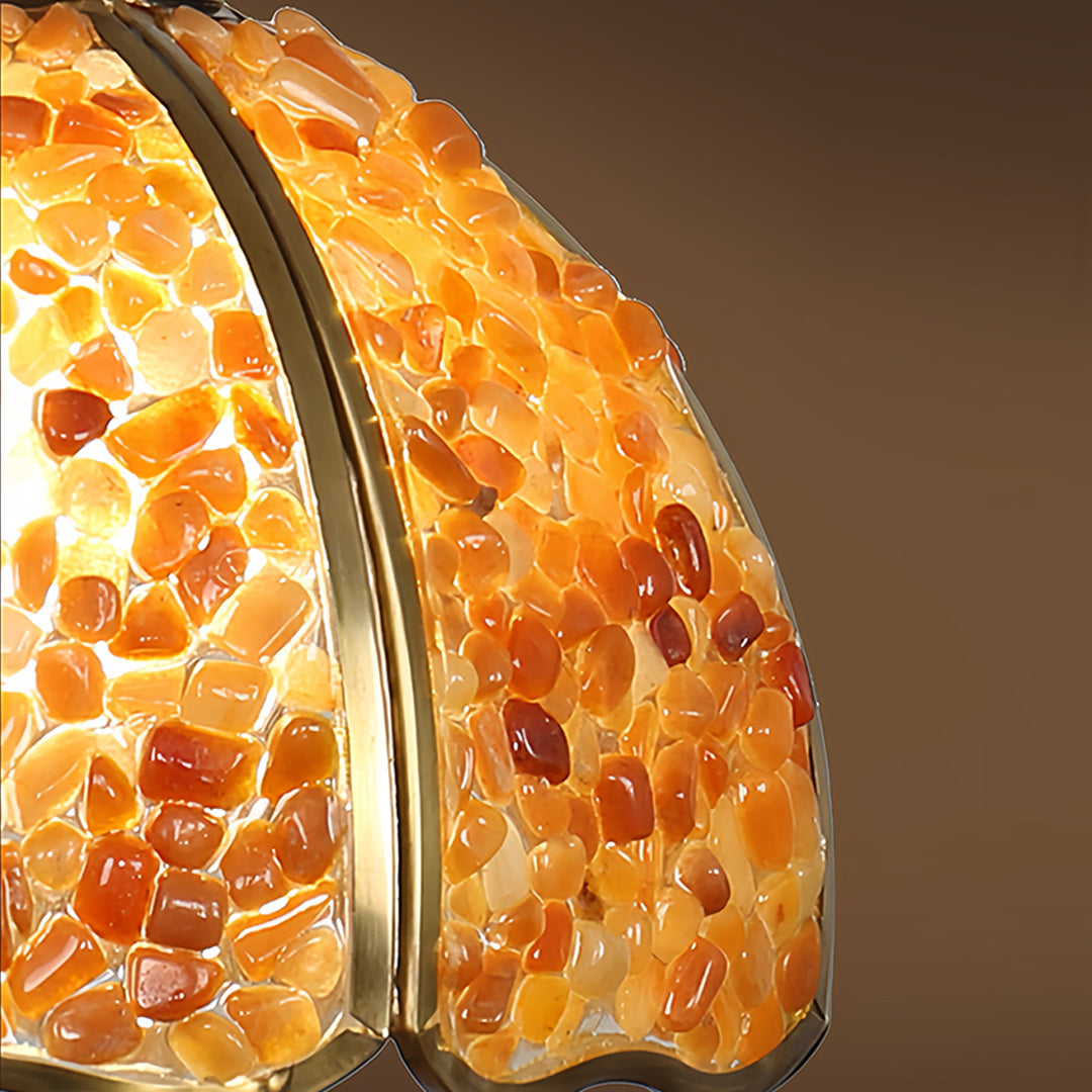 Small Crystal Dome Pendant Light, Dimmable