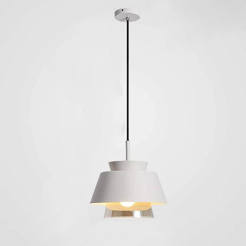 Traditional Glass & Metal Pendant Light