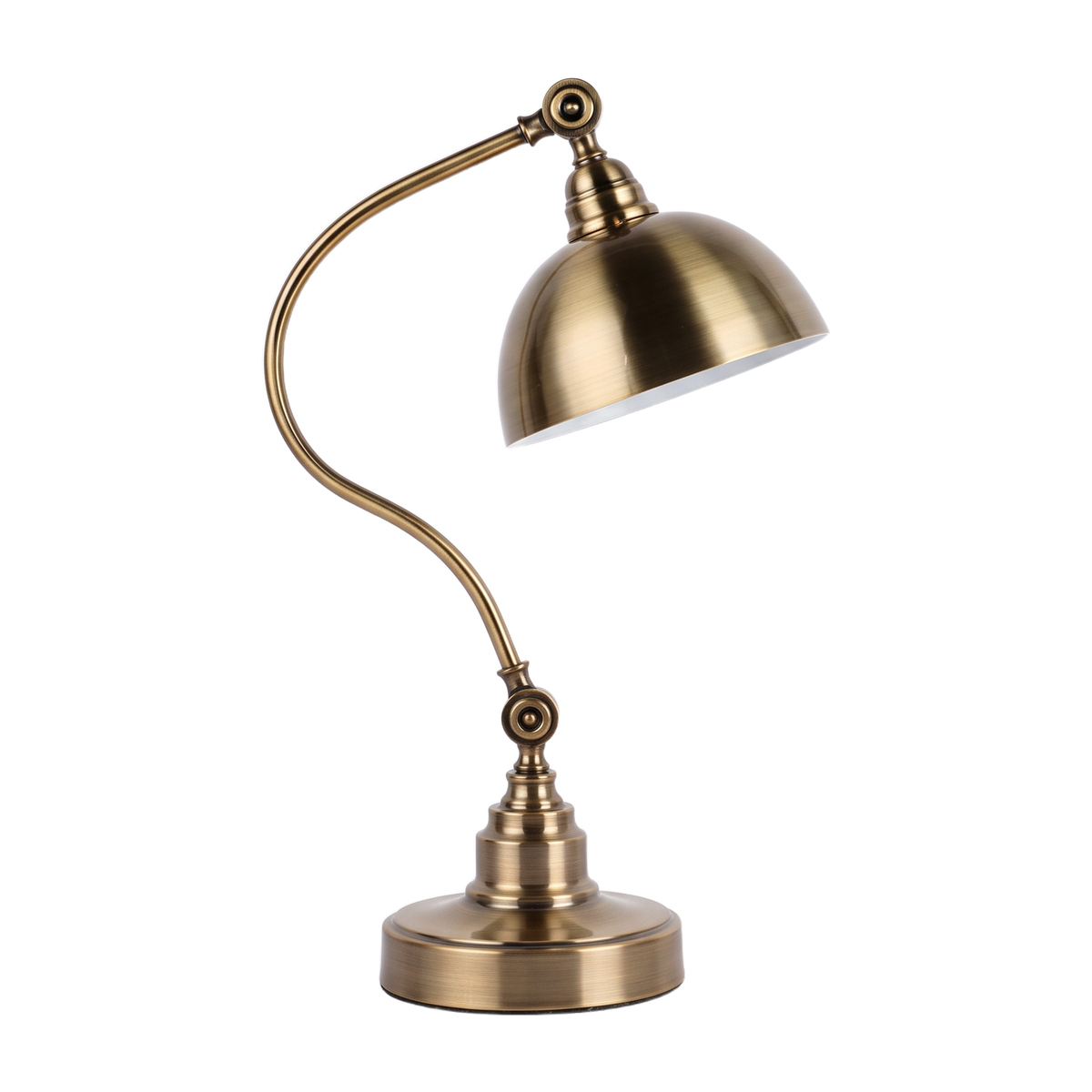 Bronze Desk Lamps Vintage Metal LED Head Gooseneck Lamp