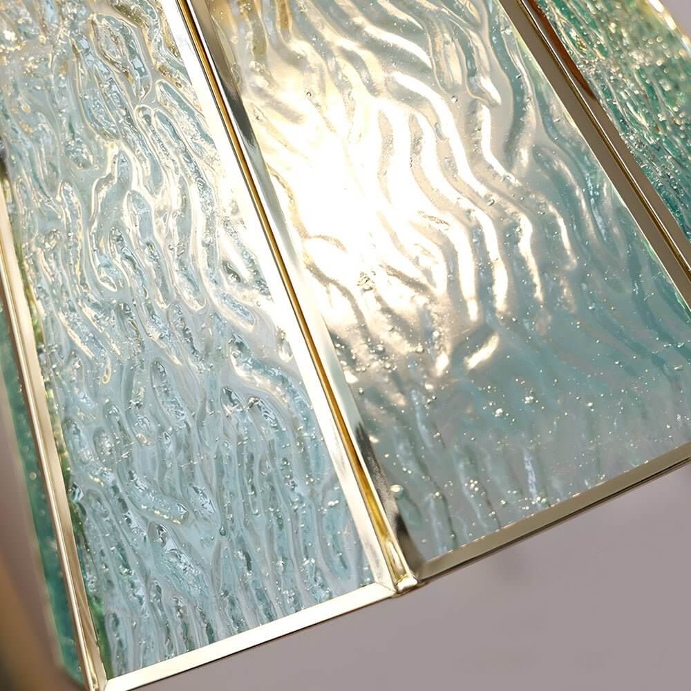 Polygonal Brass & Glass LED Pendant Light