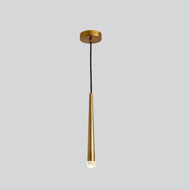 Slim Crystal Cylinder Pendant Light