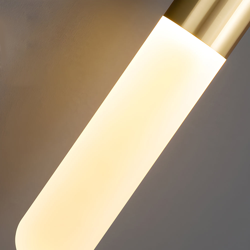 Long Copper Pendant Light, 3-Step Dimming