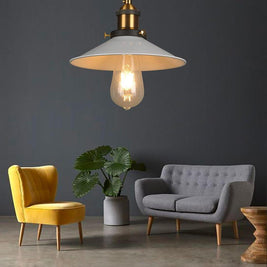 Adjustable Cone Pendant Light, Black or Gold